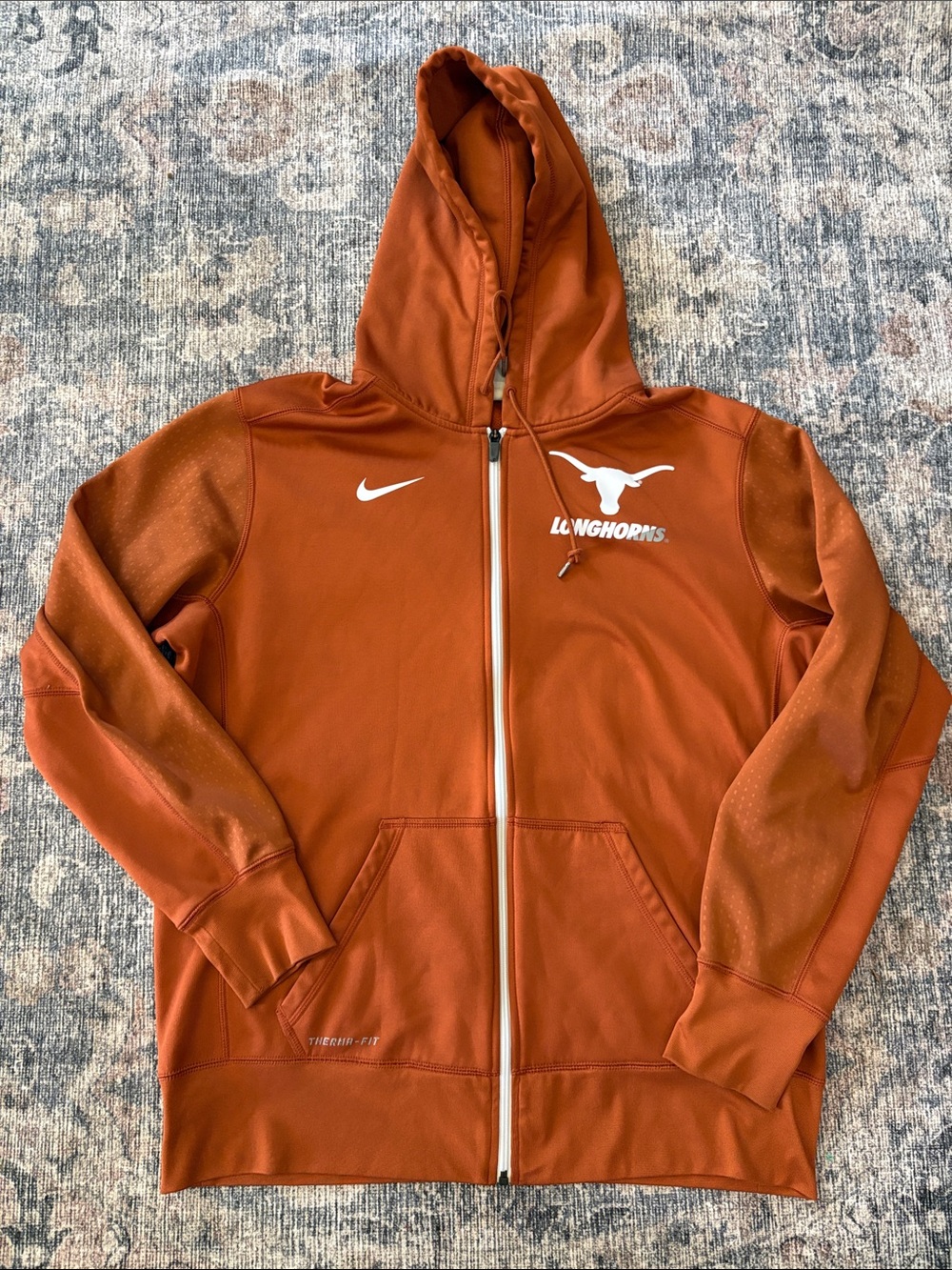 Texas Longhorns burnt orange men’s zip hoodie